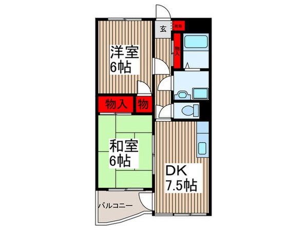 ウィンパレス狭山の物件間取画像